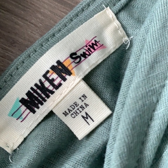 Nwt Miken Swim Shoulder Tie Beach Cover-Up Dress - Picture 4 of 4